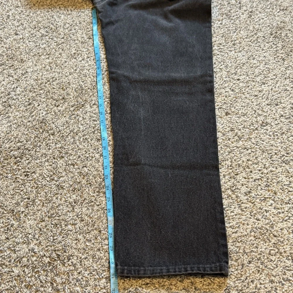 Vintage Levis 555 Jeans Mens 33X32 Black USA relaxed fit straight leg Fit 30x31